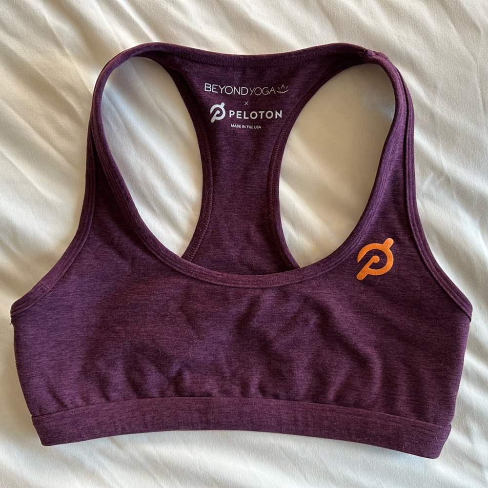 Beyond Yoga x Peloton Deep Red Racerback Sports Bra
